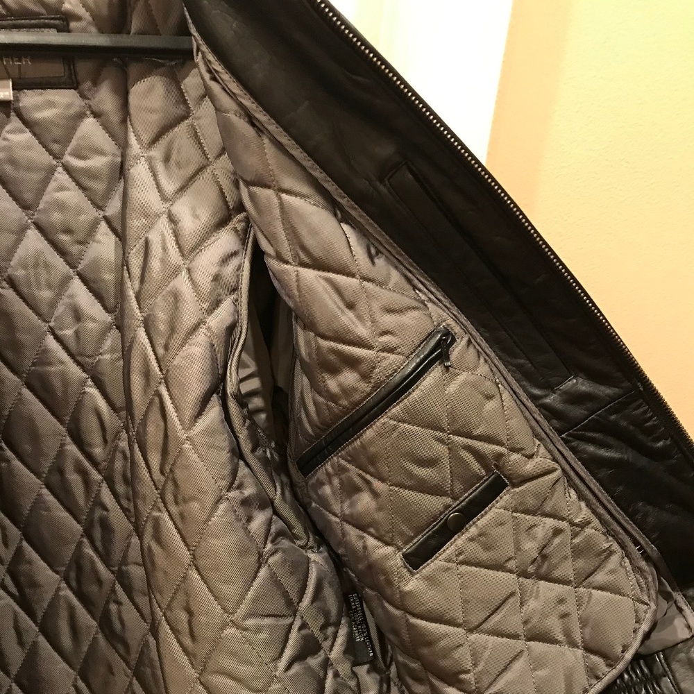 Mens leather coat - Picture 2 of 3